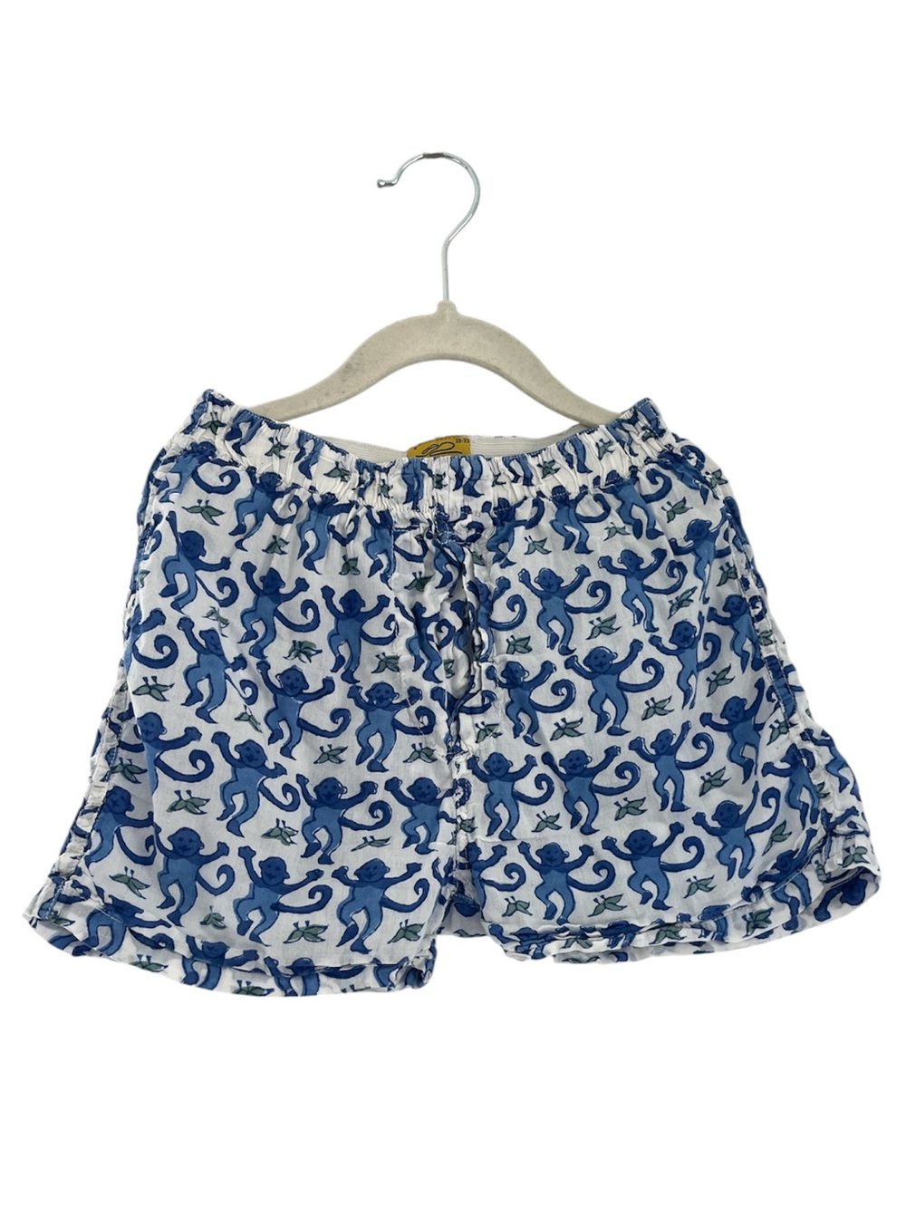 Roller Rabbit Blue Monkey Banana Print Kids Boxer Shorts 8